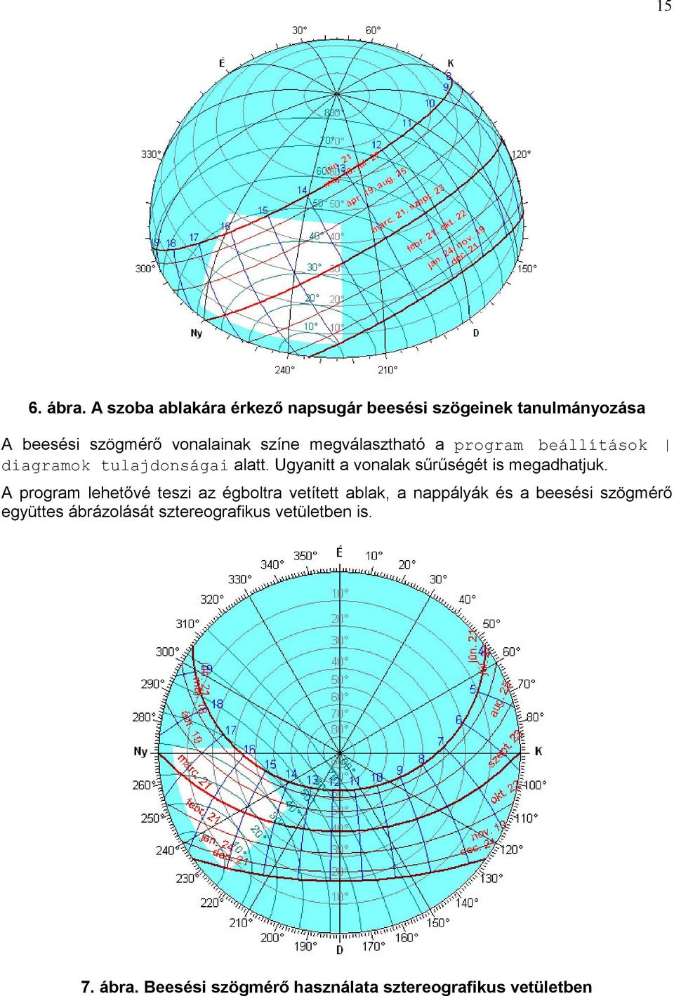 megválasztható a program beállítások diagramok tulajdonságai alatt.