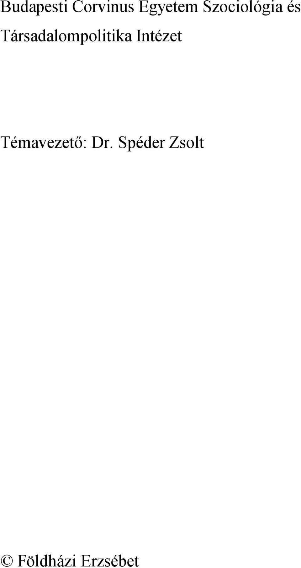 Társadalompolitika Intézet
