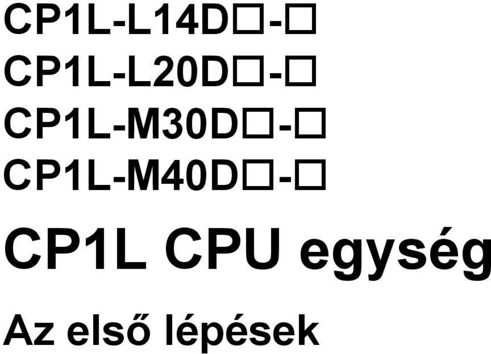 CP1L-M30D -