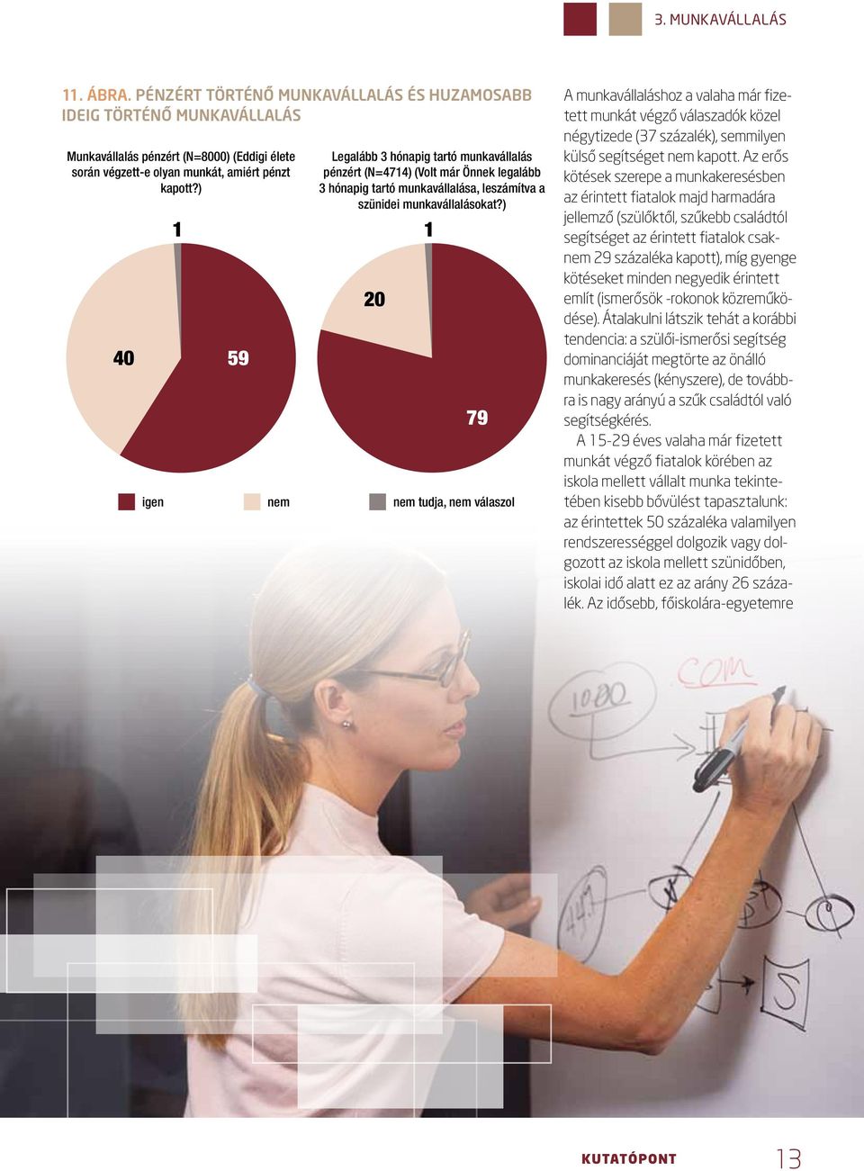 ) 0 79 igen nem nem tudja, nem válaszol A munkavállaláshoz a valaha már fizetett munkát végző válaszadók közel négytizede (7 százalék), semmilyen külső segítséget nem kapott.