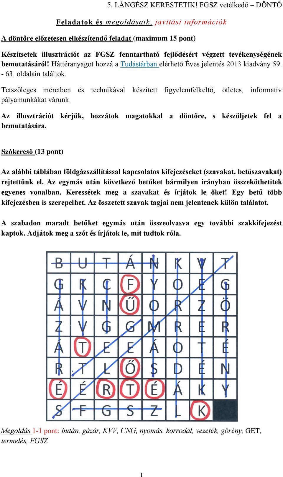 Tetszőleges méretben és technikával készített figyelemfelkeltő, ötletes, informatív pályamunkákat várunk. Az illusztrációt kérjük, hozzátok magatokkal a döntőre, s készüljetek fel a bemutatására.