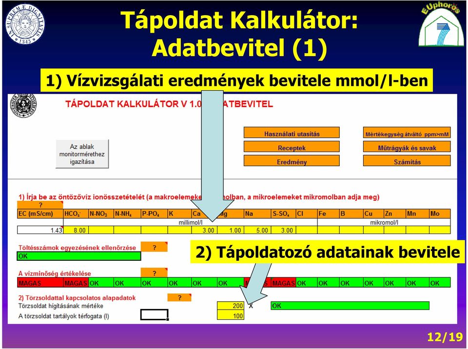 bevitele mmol/l-ben 2)