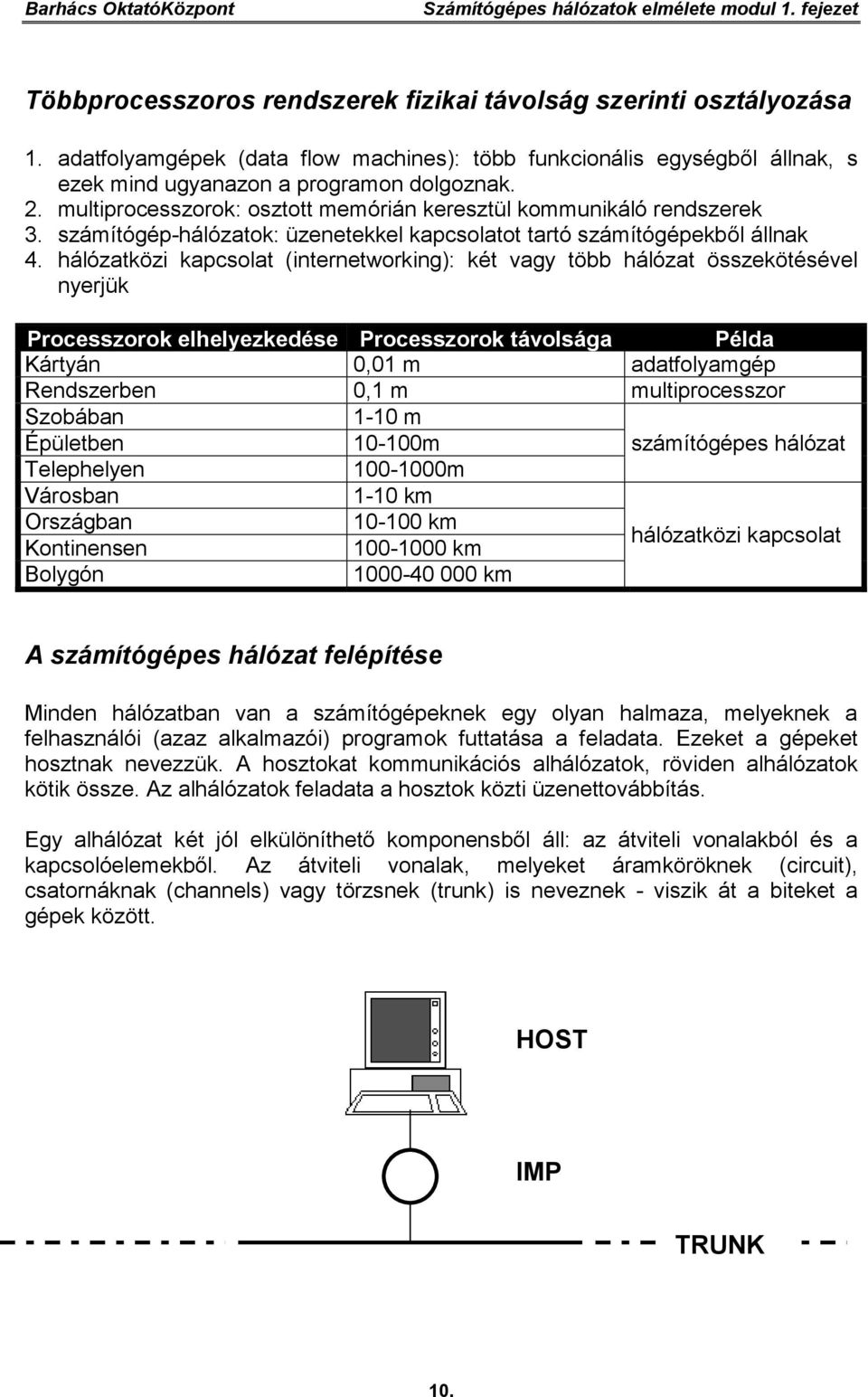 számítógép-hálózatok: üzenetekkel kapcsolatot tartó számítógépekből állnak 4.