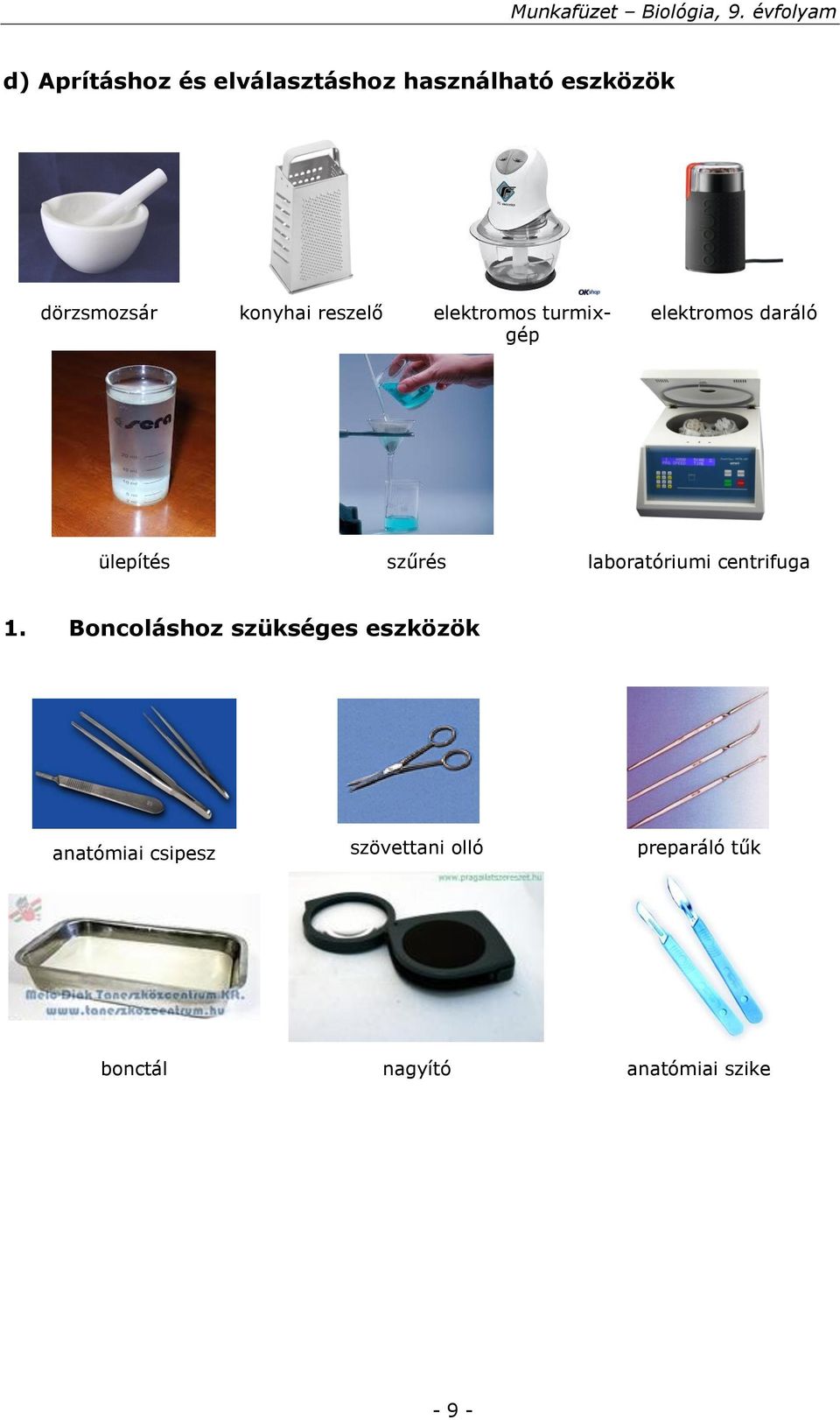 szűrés laboratóriumi centrifuga 1.