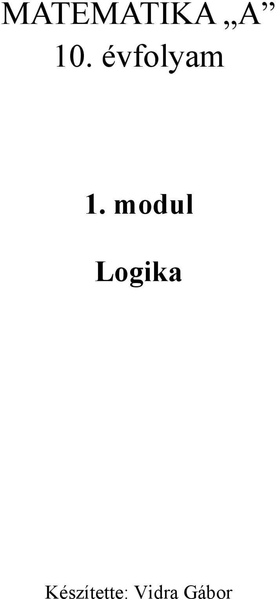 modul Logika