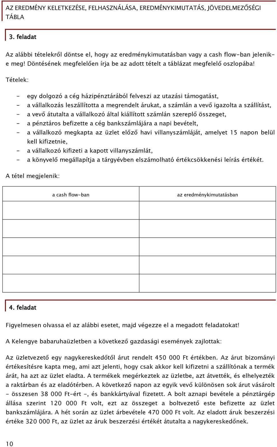 Az eredmény keletkezése, felhasználása, eredménykimutatás, jövedelmezőségi  tábla - PDF Ingyenes letöltés