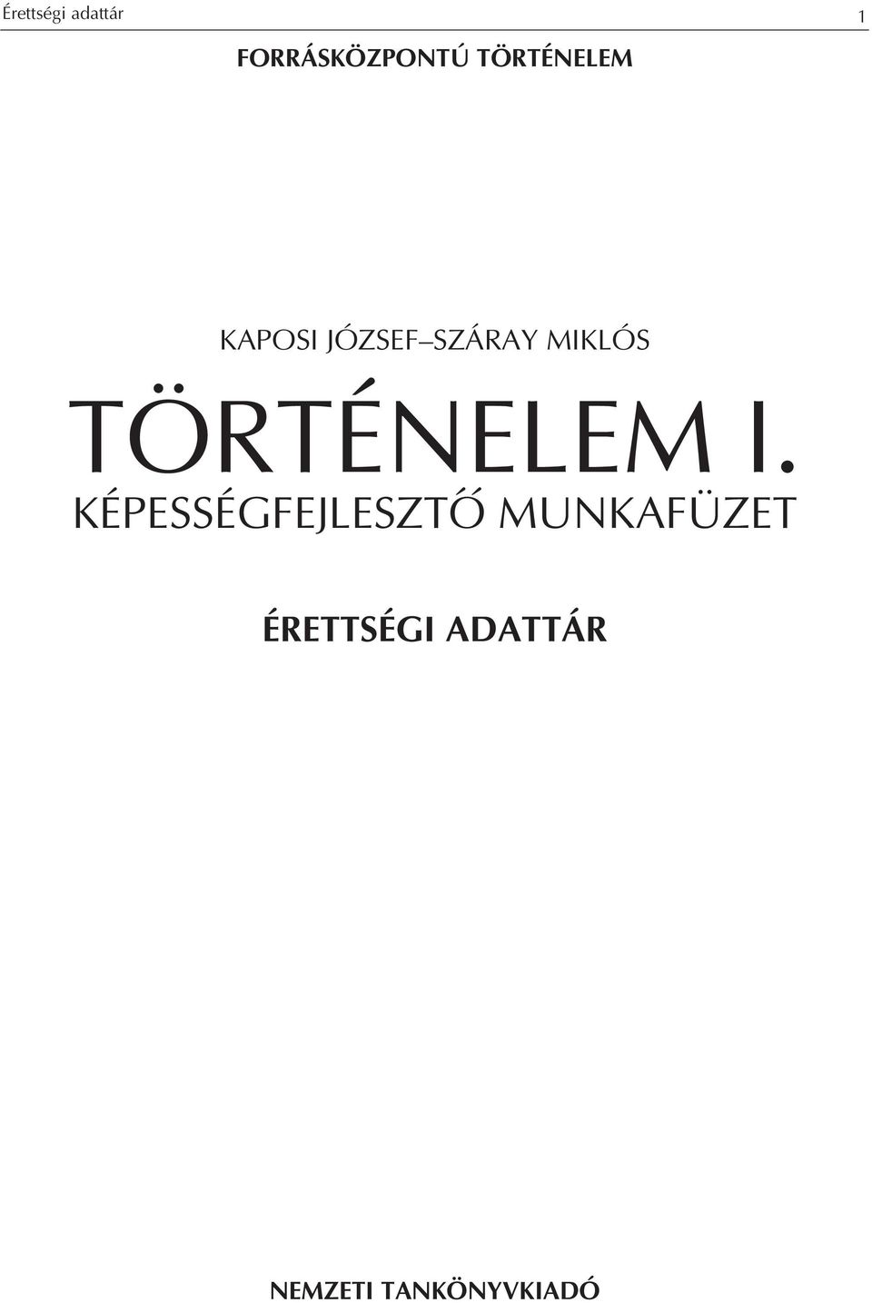 MIKLÓS TÖRTÉNELEM I.