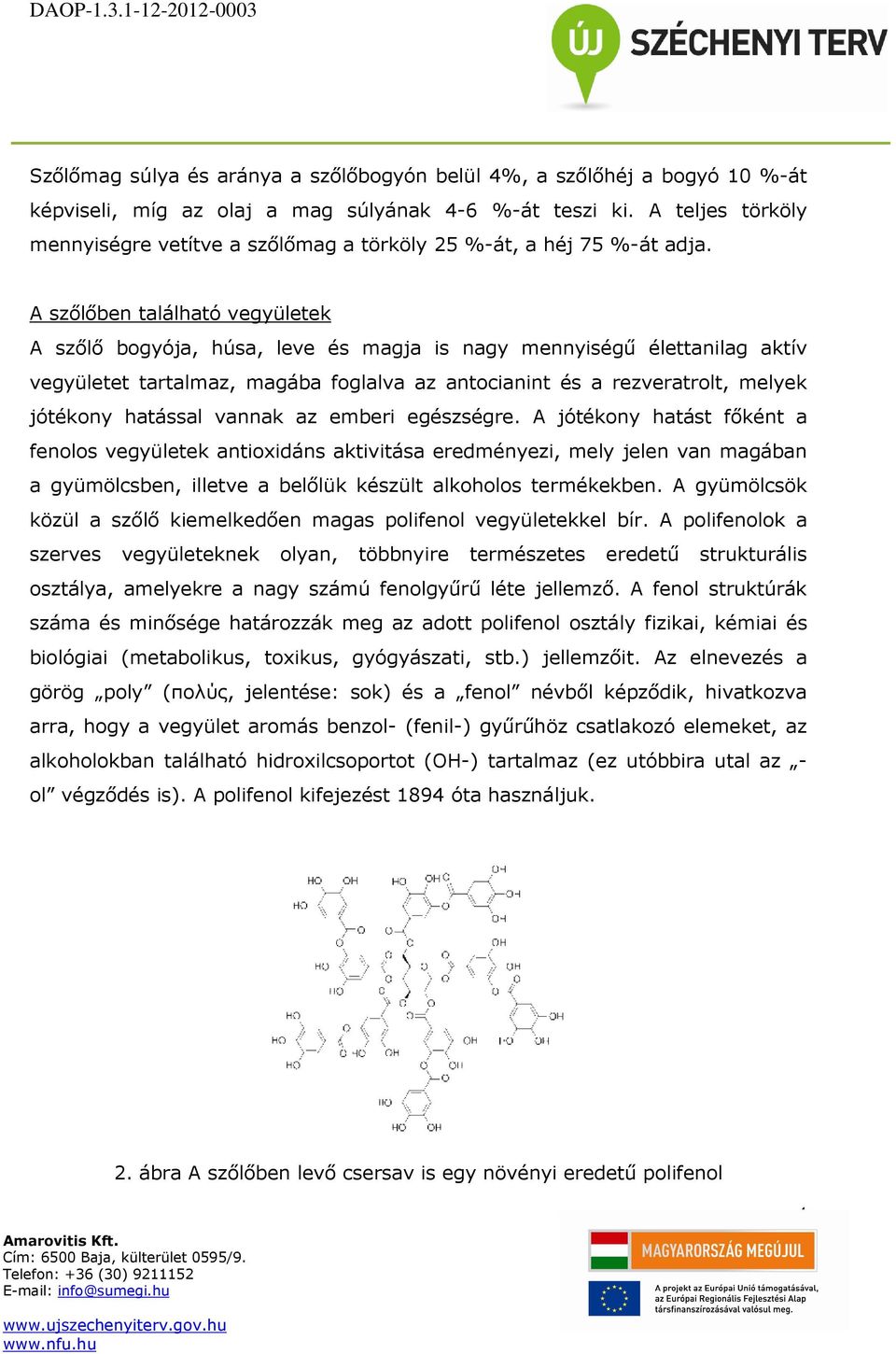 A szőlőben található vegyületek A szőlő bogyója, húsa, leve és magja is nagy mennyiségű élettanilag aktív vegyületet tartalmaz, magába foglalva az antocianint és a rezveratrolt, melyek jótékony