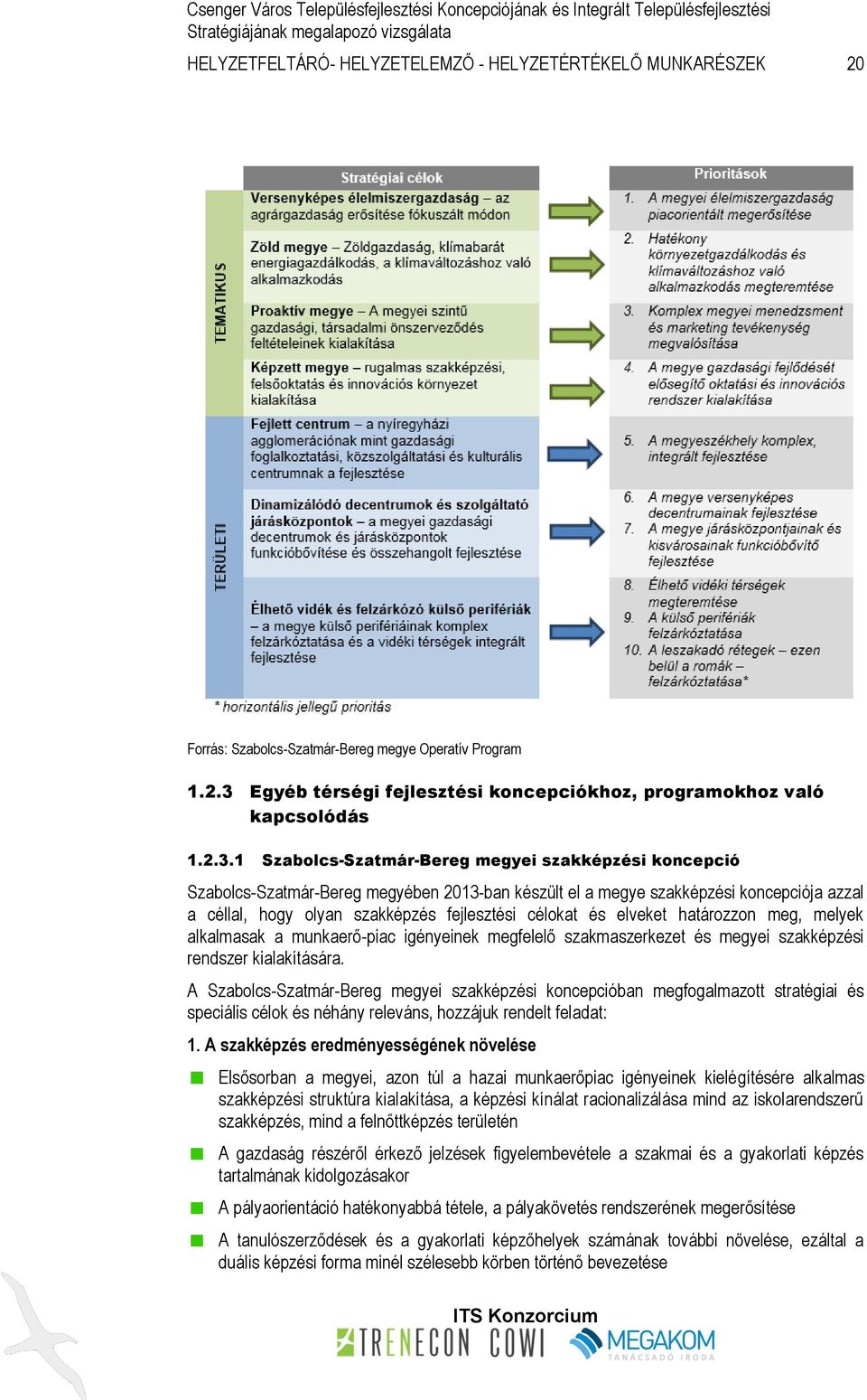 1 Szabolcs-Szatmár-Bereg megyei szakképzési koncepció Szabolcs-Szatmár-Bereg megyében 2013-ban készült el a megye szakképzési koncepciója azzal a céllal, hogy olyan szakképzés fejlesztési célokat és