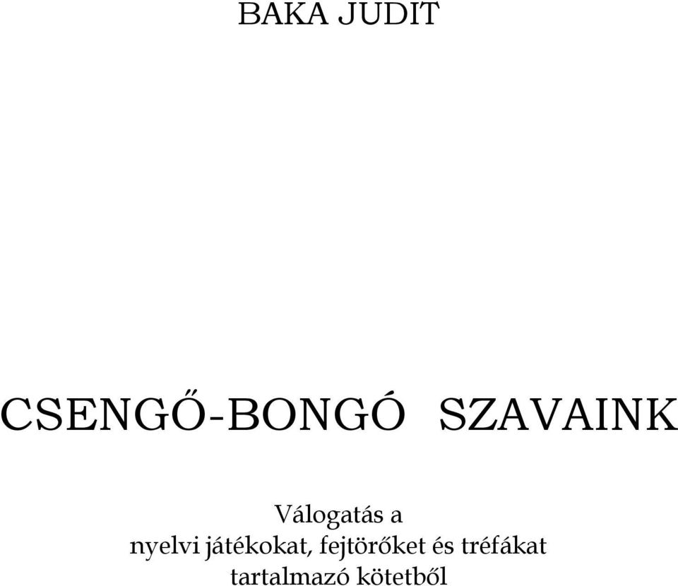 CSENGŐ-BONGÓ SZAVAINK - PDF Free Download