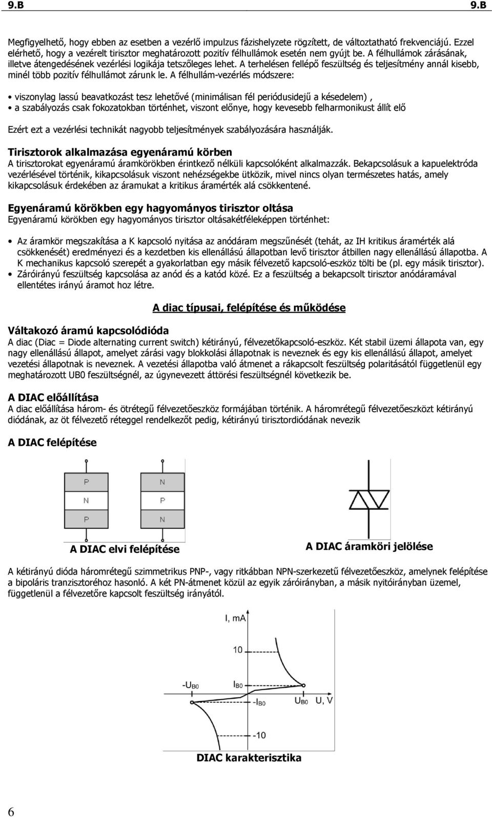 9.B 9.B. A négyrétegő diódák felépítése, mőködése - PDF Ingyenes letöltés