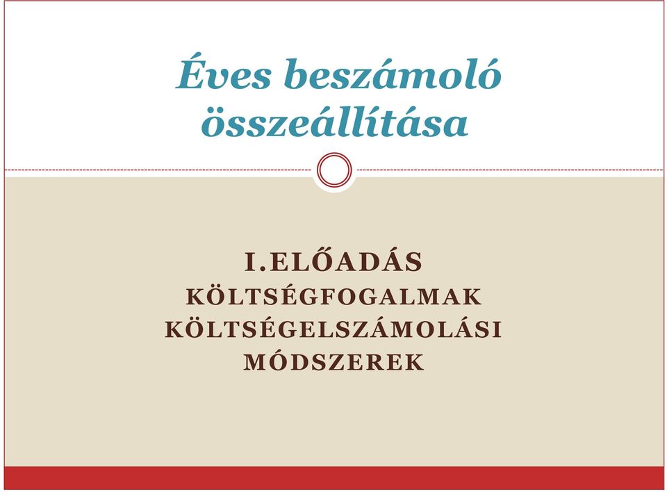 ELŐADÁS