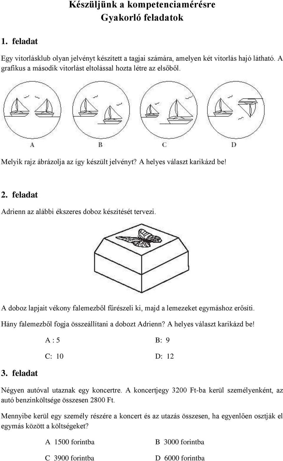 Készüljünk a kompetenciamérésre Gyakorló feladatok - PDF Free Download