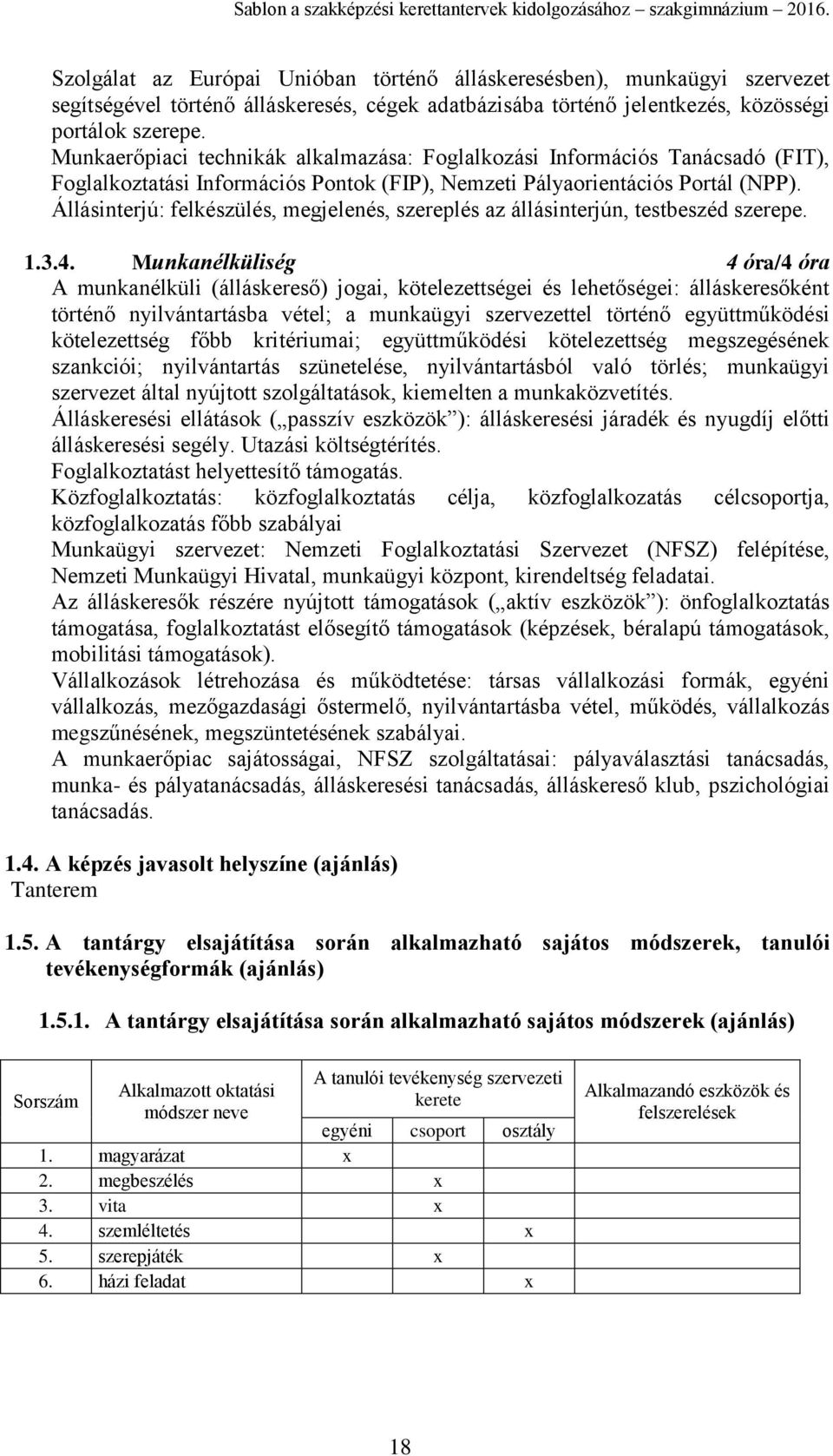 Állásinterjú: felkészülés, megjelenés, szereplés az állásinterjún, testbeszéd szerepe. 1.3.4.