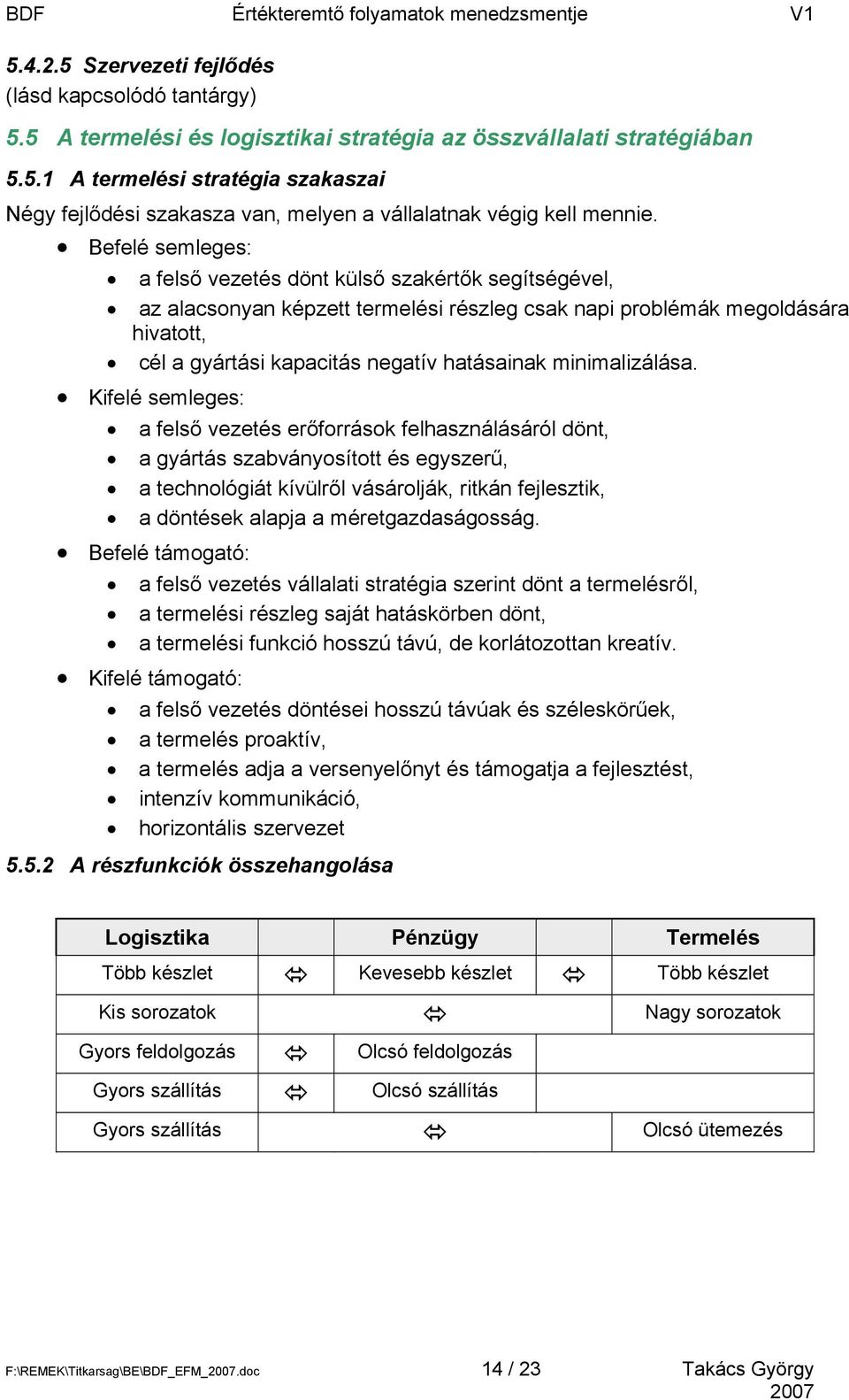 minimalizálása.