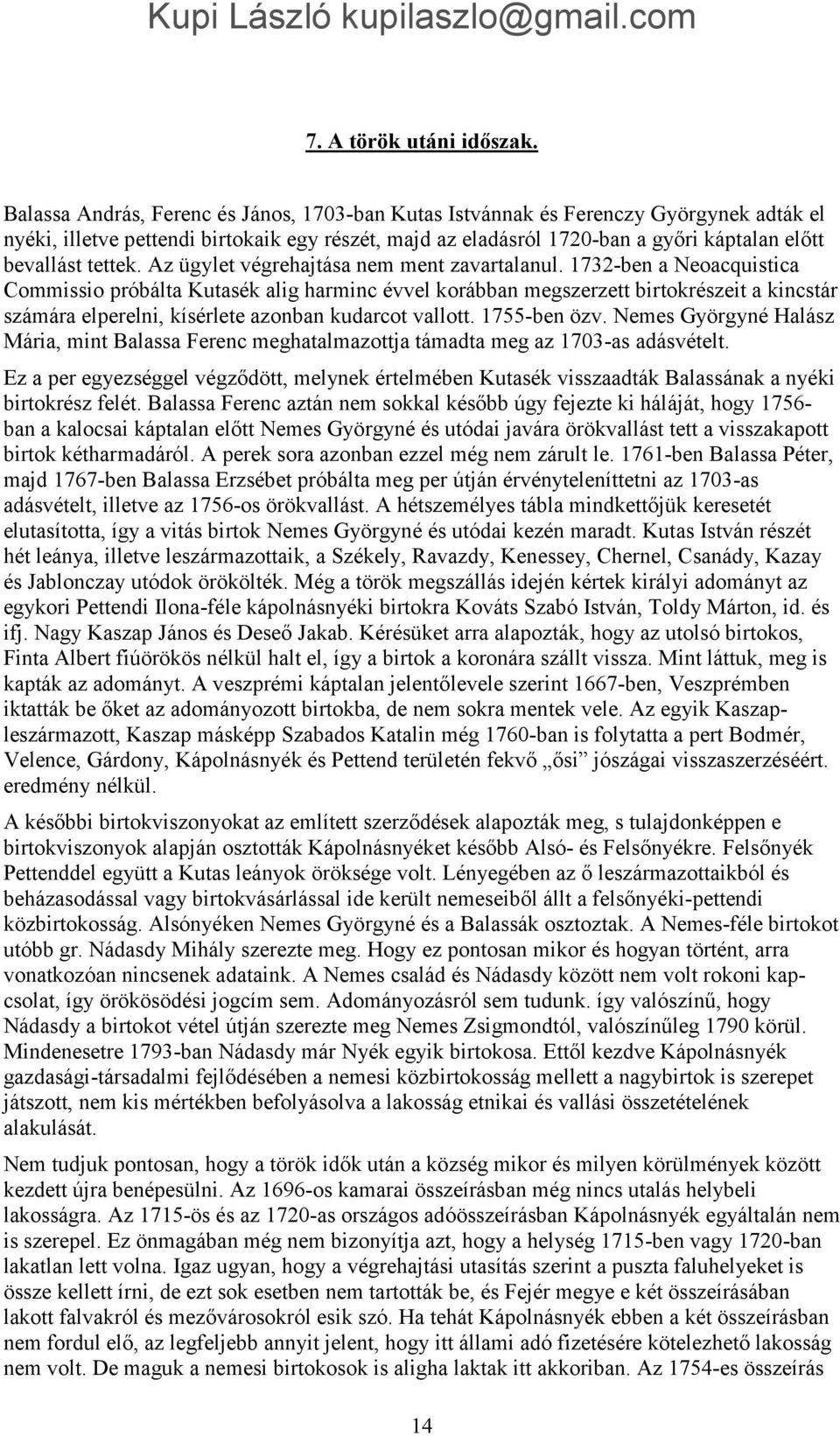 Kápolnásnyék, története - PDF Ingyenes letöltés