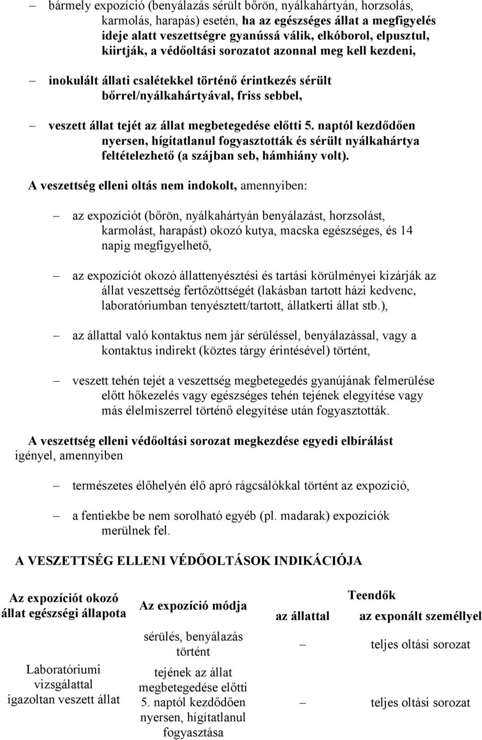 előtti 5. naptól kezdődően nyersen, hígítatlanul fogyasztották és sérült nyálkahártya feltételezhető (a szájban seb, hámhiány volt).