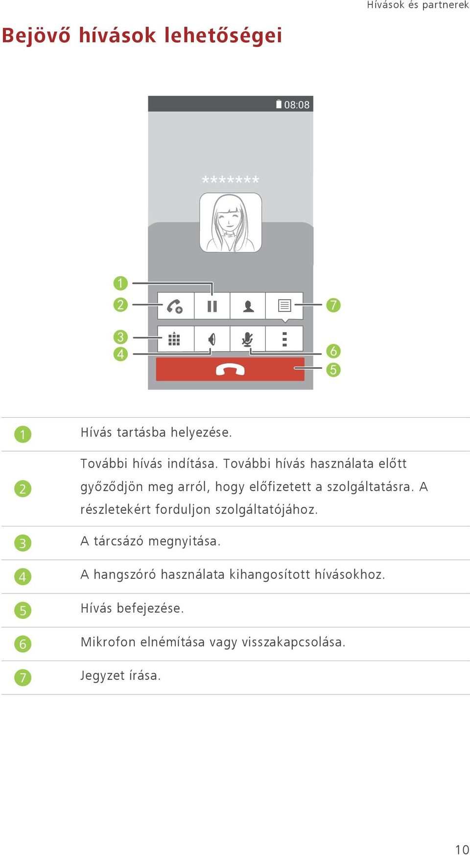 További hívás használata előtt győződjön meg arról, hogy előfizetett a szolgáltatásra.