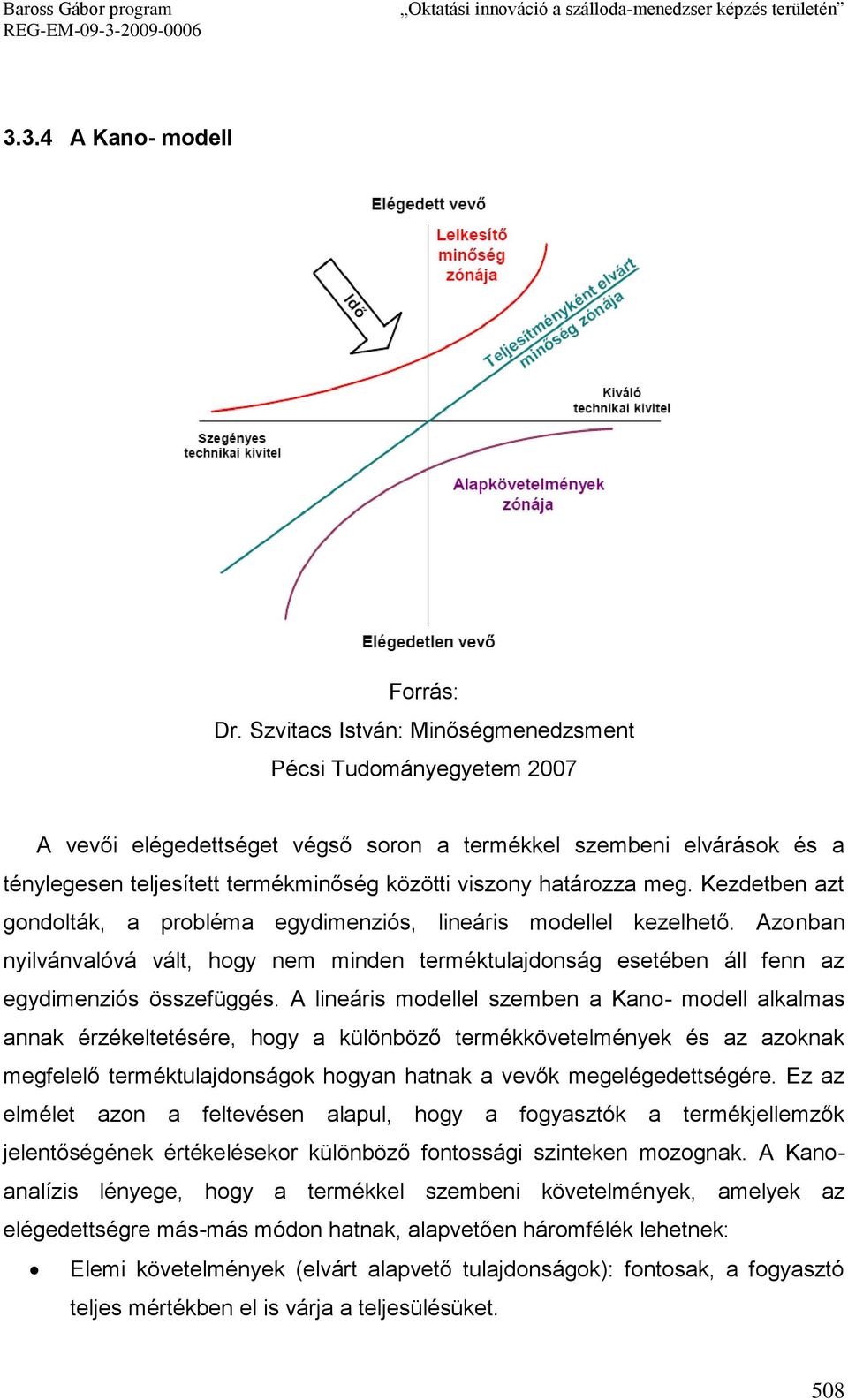 meg. Kezdetben azt gondolták, a probléma egydimenziós, lineáris modellel kezelhető. Azonban nyilvánvalóvá vált, hogy nem minden terméktulajdonság esetében áll fenn az egydimenziós összefüggés.