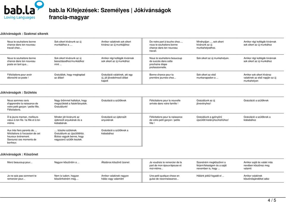 .. Nous te souhaitons beaucoup de succès dans cette prochaine étape professionnelle. Sok sikert az új munkahelyen.