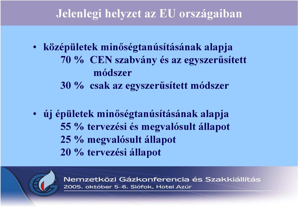 egyszerűsített módszer új épületek minőségtanúsításának alapja 55 %