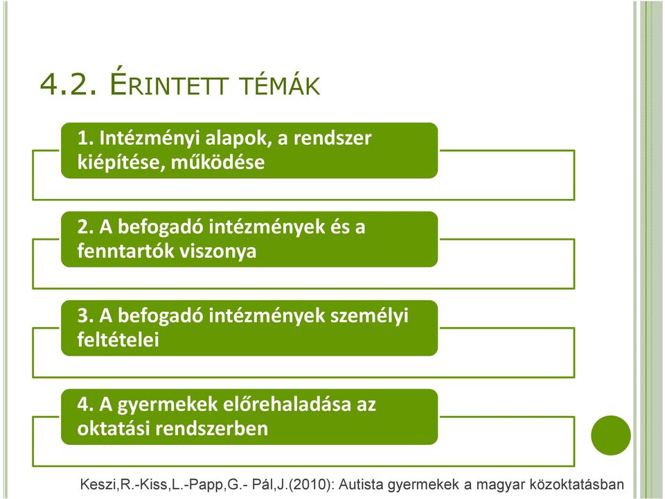 A befogadó intézmények és a fenntartók viszonya 3.