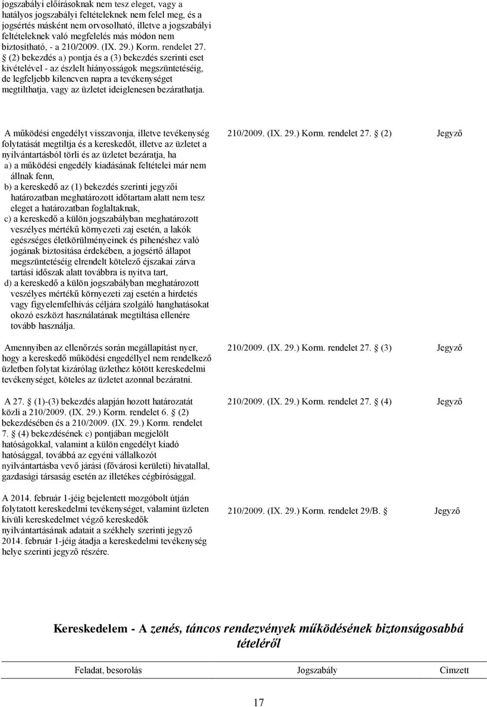 (2) bekezdés a) pontja és a (3) bekezdés szerinti eset kivételével - az észlelt hiányosságok megszüntetéséig, de legfeljebb kilencven napra a tevékenységet megtilthatja, vagy az üzletet ideiglenesen