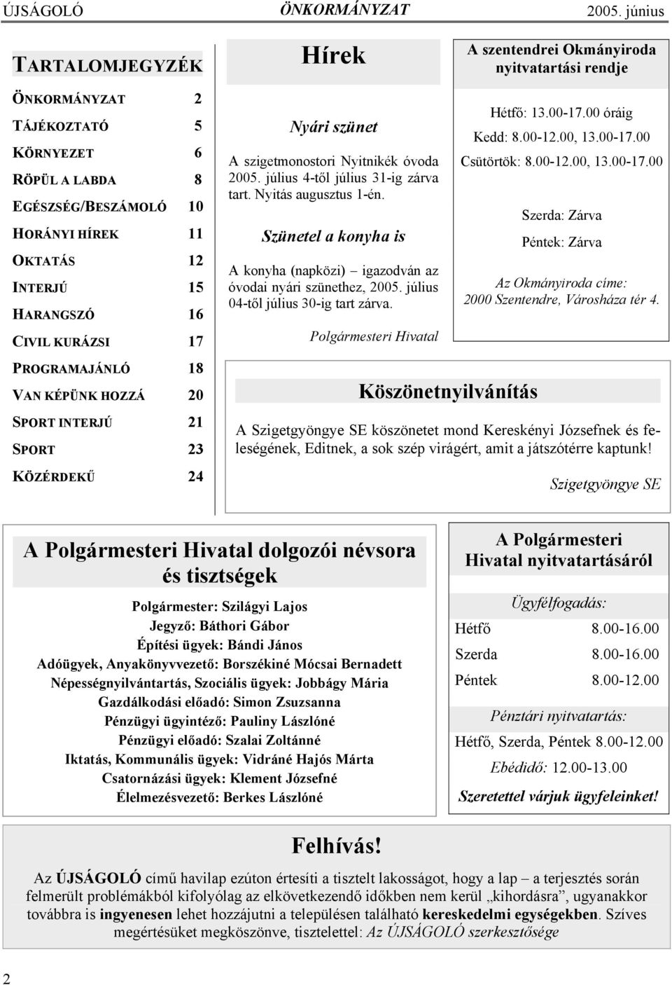 SZIGETMONOSTOR ÖNKORMÁNYZATI HAVI LAPJA - PDF Free Download