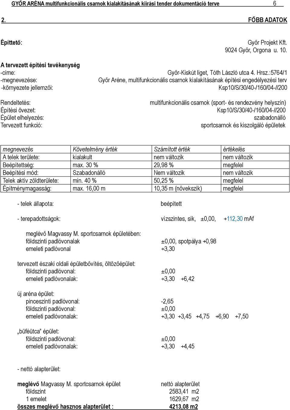 9024 Győr, Orgona u. 10. Győr-Kiskút liget, Tóth László utca 4. Hrsz.