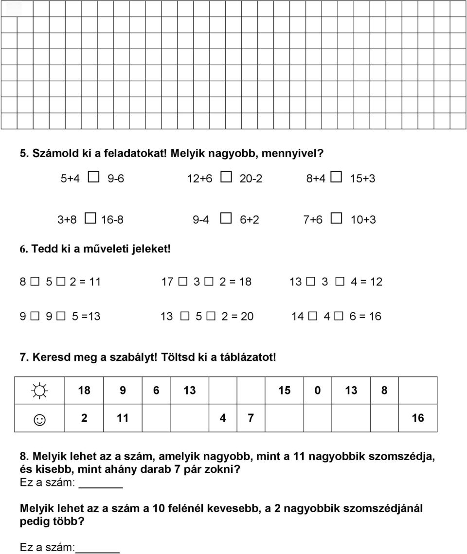 FELSŐBÜKI NAGY PÁL ALSÓ TAGOZATOS TANULMÁNYI VERSENY Bük, március 25.  MATEMATIKA 1. OSZTÁLY - PDF Free Download