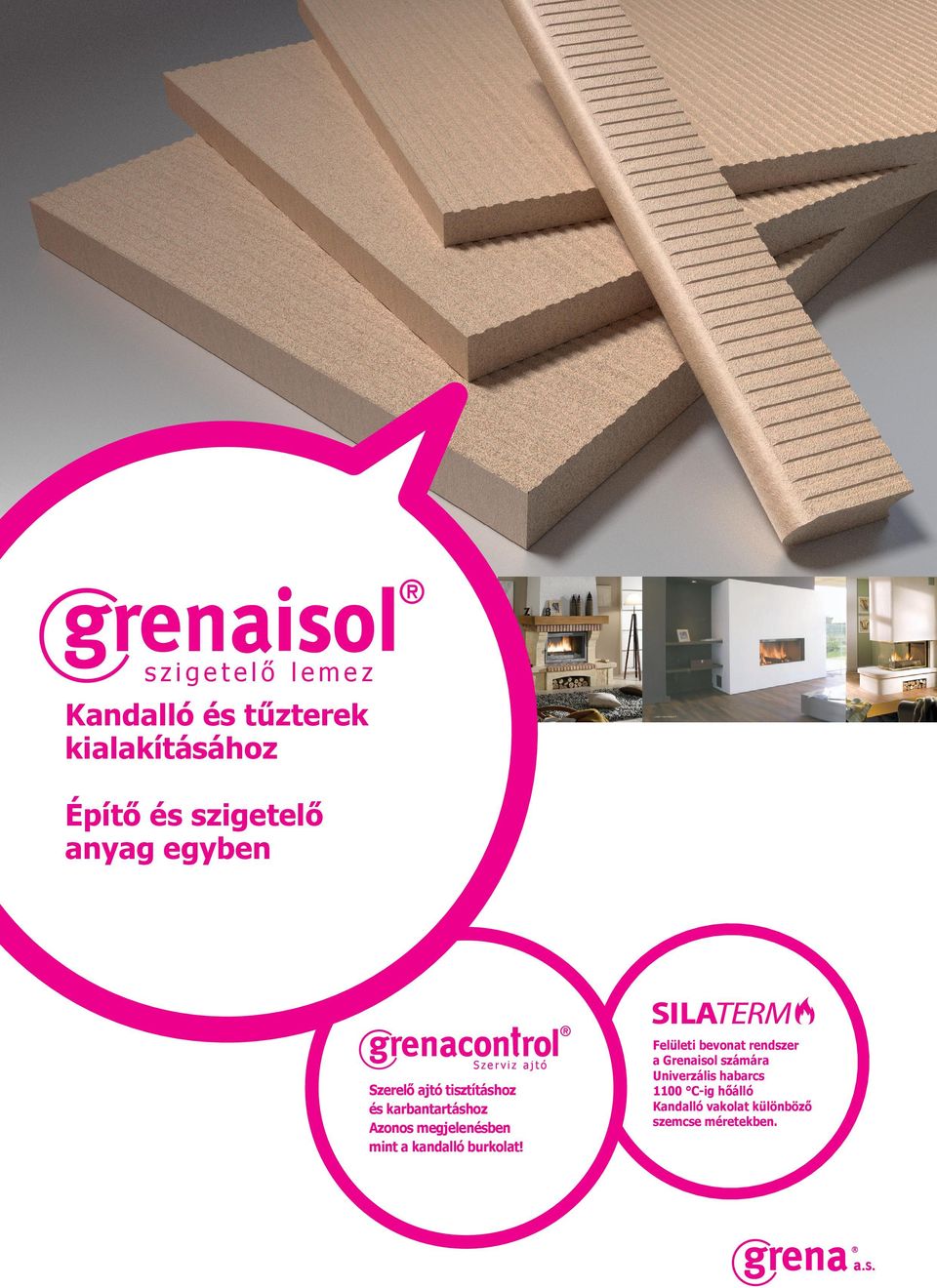 megjelenésben mint a kandalló burkolat!