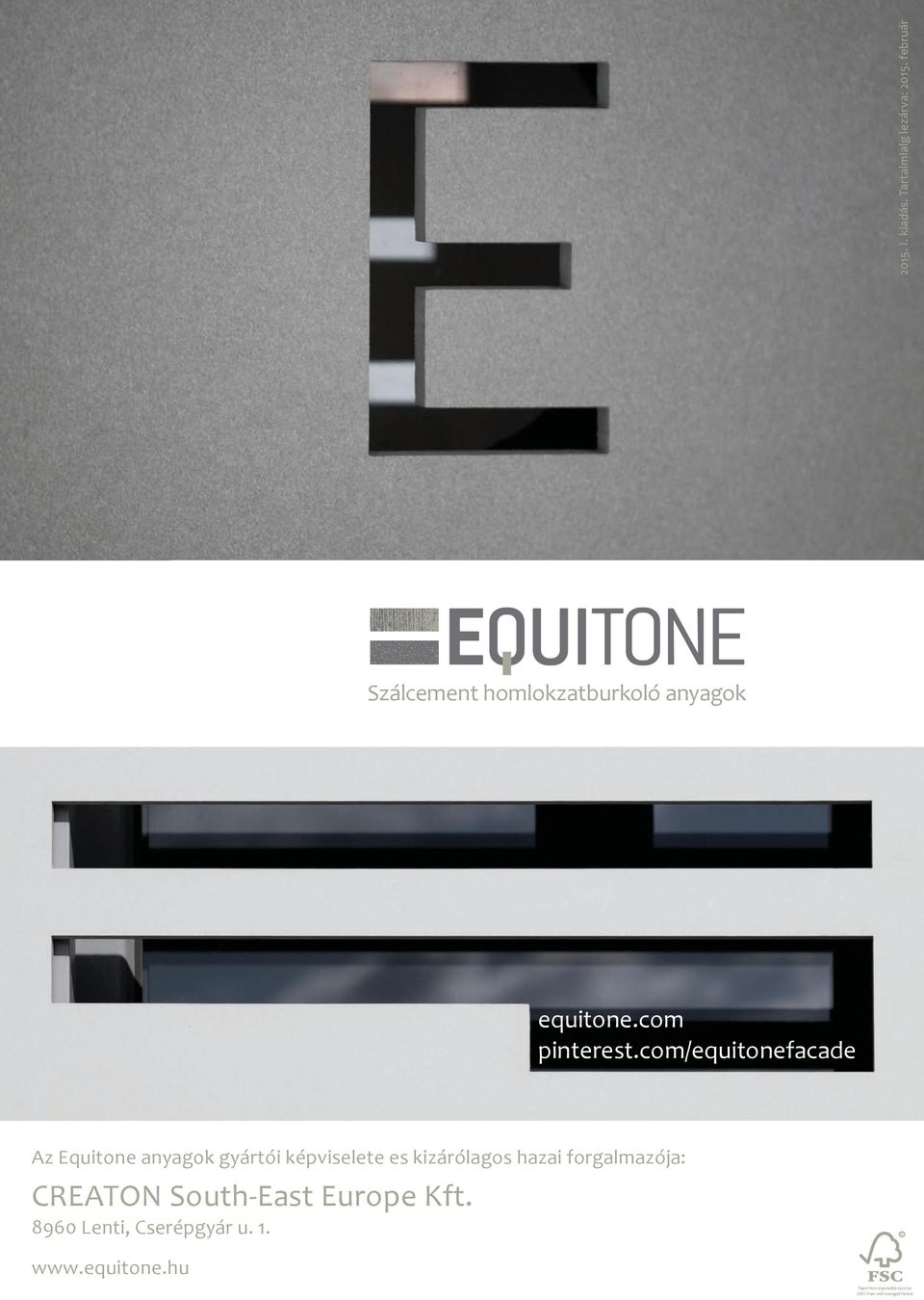 com/equitonefacade Az Equitone anyagok gyártói képviselete es kizárólagos hazai