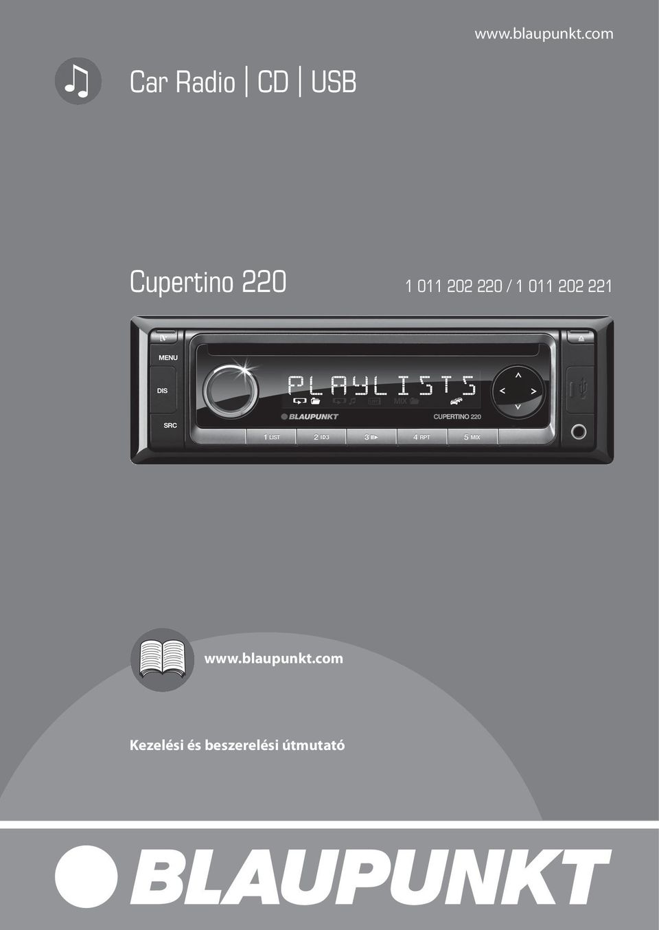 Car Radio CD USB Cupertino / Kezelési és beszerelési útmutató - PDF Free  Download