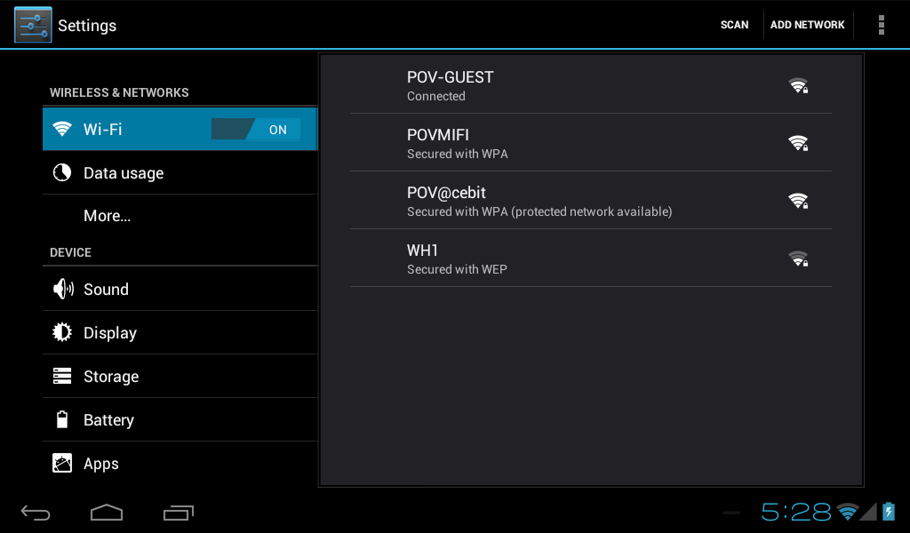 Magyar Point of View P721N- Android 4.0 Tablet PC 4.