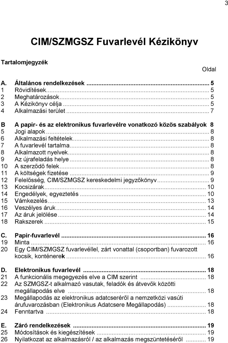 CIM/SZMGSZ Fuvarlevél Kézikönyv (GLV- CIM/SMGS) - PDF Ingyenes letöltés