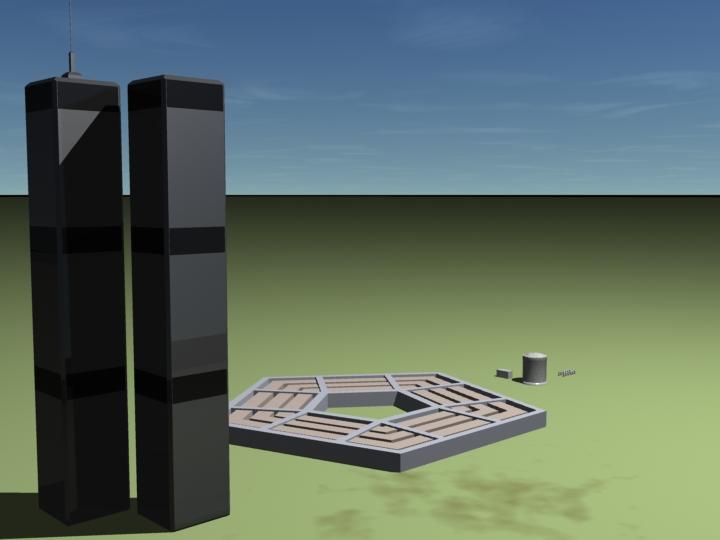 Comparative Size of Targets WTC 208 wide 1,353 tall