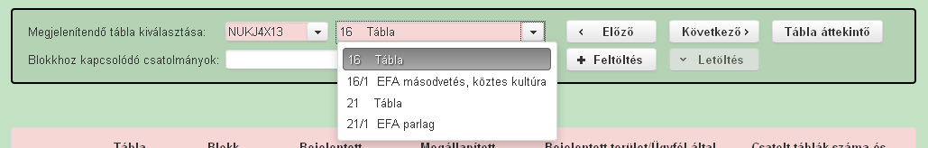 A felület alján jelennek meg a bizonylat beadását akadályozó hibák. Amíg ezek a hibák piros háromszöggel vannak jelölve, addig az észrevételt nem lehet beadni.