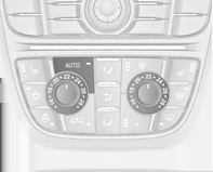 Hőmérséklet-szabályozás 157 A rendszer az előre kiválasztott hőmérsékletet automatikusan fenntartja. Automatikus üzemmódban a ventilátor és a levegőelosztás automatikusan szabályozza a szellőzést.