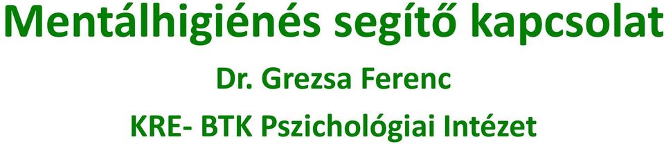 Grezsa Ferenc KRE-