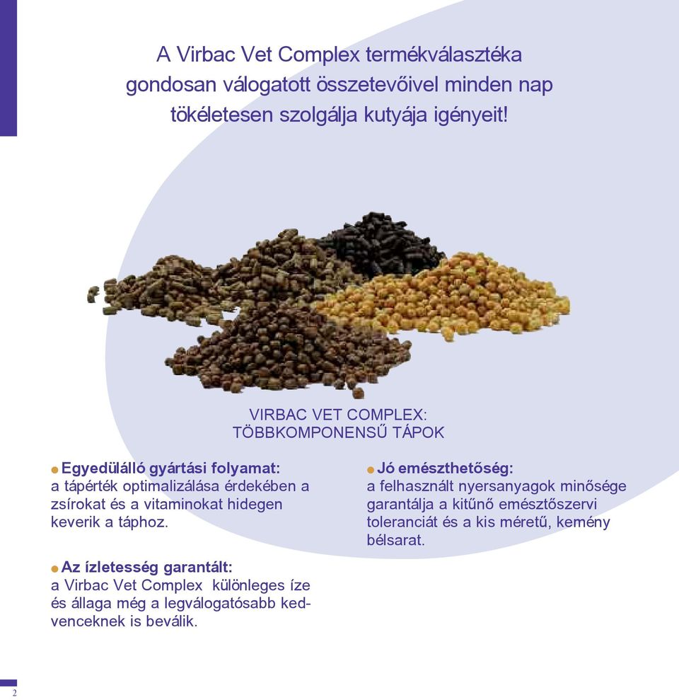 vitaminokat hidegen keverik a táphoz.