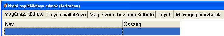 A részkiegyenlített számlákat, előlegeket egyenlegben kell nyitni.