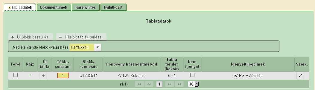 A dokumentum neve automatikusan felveszi a csatolt file nevét, de átírható a név. A Dokumentum dossziéban az előző bizonylatokon beadott dokumentumok is megjelennek, ezeket kérjük ne törölje! 2.