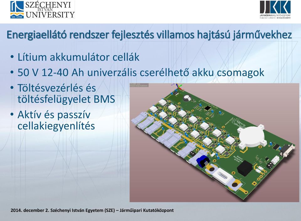 univerzális cserélhető akku csomagok Töltésvezérlés