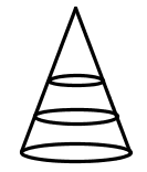 4. Egyenes körkúp magassága 4, 6 cm, alaplapjának sugara 1, 7 cm. A csúcstól milyen távolságban kell a kúpot az alaplappal párhuzamos síkkal metszeni, hogy a két rész térfogata egyenlő legyen.