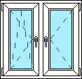 Kétszárnyú tokosztós ablak nyíló B + BNY J / BRUGMANN ablak Kétszárnyú tokosztós ablak BNY B + nyíló J / BRUGMANN ablak nyíló-bukónyíló balos-jobbos ABL + KSZ + TO + NY-BNY + B-J bukónyíló-nyíló