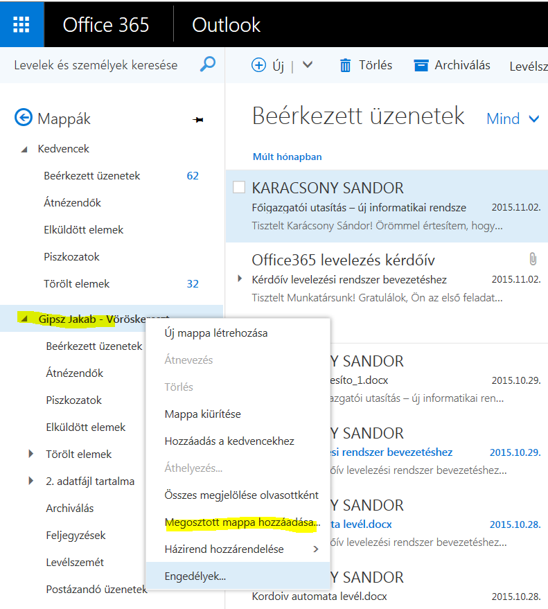 2. Tegye láthatóvá az összes mappát, ha csak a fontosabb mappák látszanak a bal oldali navigációs sávban az Egyebekre kattintva: 3.