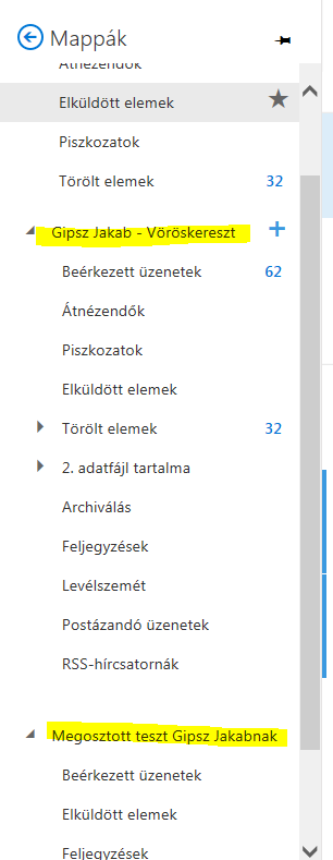 5. A megosztott mappa hozzáadása párbeszédpanelen adja meg a megosztott postaláda nevét vagy e-mail címét, és kattintson a hozzáadás gombra.