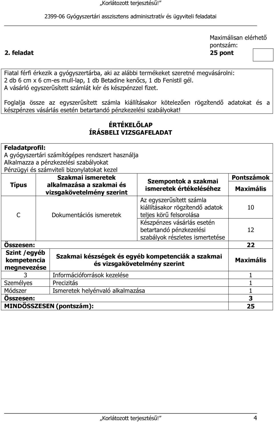 Foglalja össze az egyszerűsített számla kiállításakor kötelezően rögzítendő adatokat és a készpénzes vásárlás esetén betartandó pénzkezelési szabályokat!