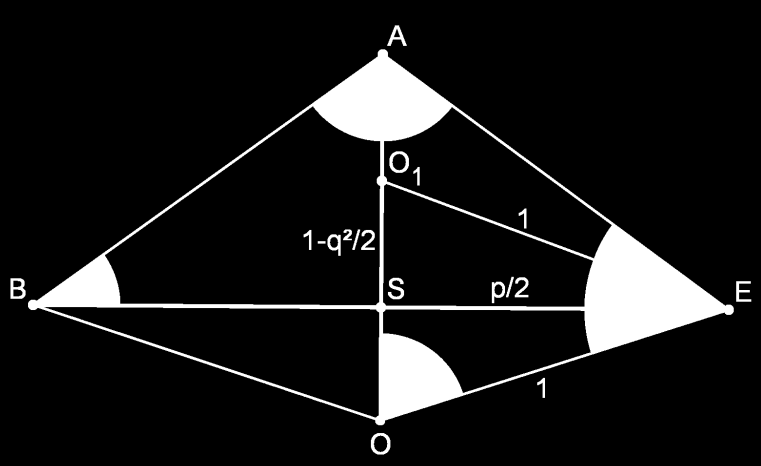 Ha az előbbi konstrukciónál maradunk, vagyis ha az ötszög átlóit behúzzuk, azonban az eredeti ötszög oldalait eltávolítjuk, akkor egy szabályos ötágú csillagot kapunk, amelyben lesznek az oldalak.