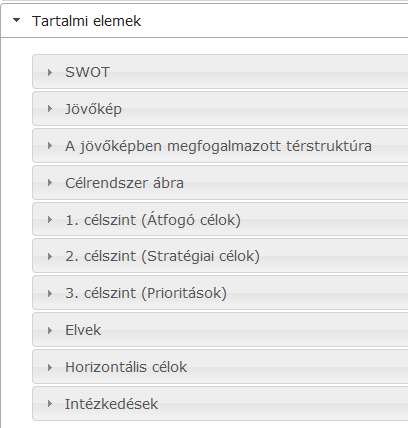 TERVTÁR TERVADATLAP Térképes vagy szöveges keresık eredménytábláiban kiválasztott tervdokumentumok adatai Dokumentumra vonatkozó alapadatokat (metaadatok), Teljes